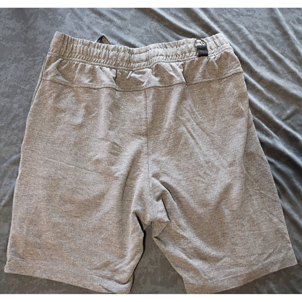 LEG3ND Men's Gray Athletic Shorts Drawstring Elastic Waist Pockets Zip Pockets S - Picture 2 of 4
